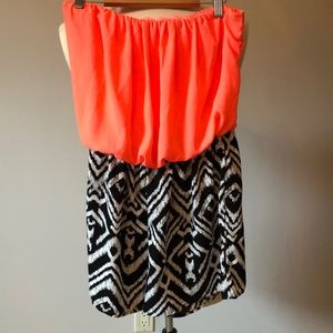 Neon and printed romper!!